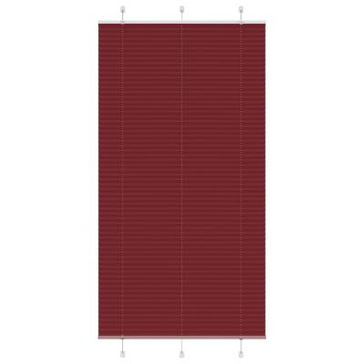 Pliss rolgordijn 110x200cm stofbreedte 109,4cm bordeauxrood Pliss rolgordijn 110x200cm stofbreedte 109,4cm bordeauxrood