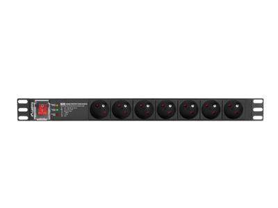 LANBERG STEKKERDOOS RACK PDU 19" (1U, 16A, 7X 230V PL, 2m)