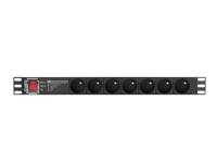 LANBERG STEKKERDOOS RACK PDU 19" (1U, 16A, 7X 230V PL, 2m) - thumbnail