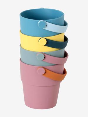 Set van 4 kleurrijke bademmers van siliconen meerkleurig