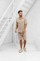 Croyez Ribbed Zomerset Heren Beige - Maat XS - Kleur: Beige | Soccerfanshop - thumbnail