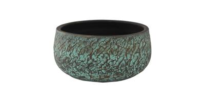 Bowl evi antiq bronze bloempot binnen 28 cm