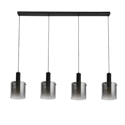 Searchlight Zwarte hanglampSweden 4-lichts - 88910-4BK