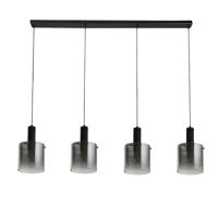 Searchlight Zwarte hanglampSweden 4-lichts - 88910-4BK - thumbnail