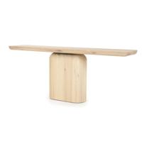 Eleonora Sidetable 'Leon' Eiken, 200cm, kleur Naturel - thumbnail