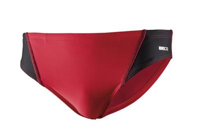 Beco zwemslip heren polyamide elastaan zwart / rood Beco zwemslip heren polyamide elastaan zwart / rood