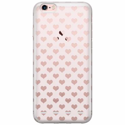 iPhone 6/6s transparant hoesje - Hartjes patroon iPhone 6/6s transparant hoesje - Hartjes patroon