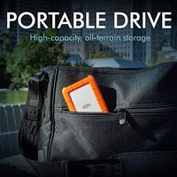 LaCie Rugged 2 TB Externe harde schijf (2,5 inch) USB-C Zilver, Oranje STFR2000800 - thumbnail