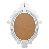 VidaXL Wandspiegel kasteel stijl 56x76 cm zilverkleurig - thumbnail