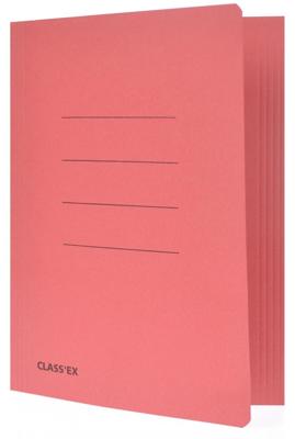 Class'ex dossiermap, 3 kleppen ft 18,2 x 22,5 cm (voor ft schrift), kers