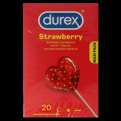 Durex Condooms Aardbeiensmaak Durex Condooms Aardbeiensmaak