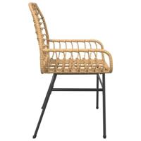 Tuinstoel bruin poly rattan 2 st - thumbnail