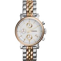 Fossil Dames ES3840 &apos;Original Boyfriend&apos; chronograaf tweekleurig roestvrijstalen horloge - thumbnail