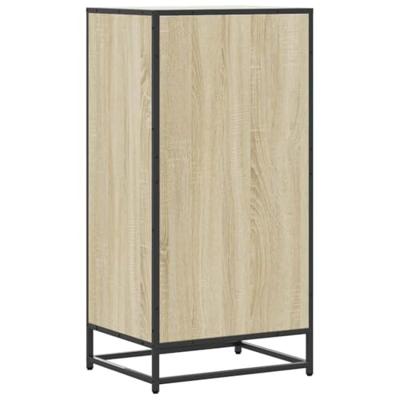VidaXL Schoenenrek 48x38x97,5 cm bewerkt hout sonoma eikenkleurig VidaXL Schoenenrek 48x38x97,5 cm bewerkt hout sonoma eikenkleurig