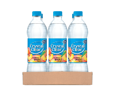 Crystal Clear peach pet (6x 50cl)