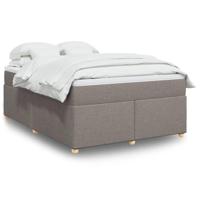 Boxspring met matras stof taupe 160x200 cm - thumbnail