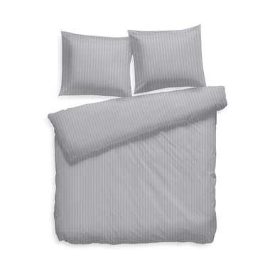 Heckett & Lane Heckett&Lane Uni Stripe Dekbedovertrek Glacier grey