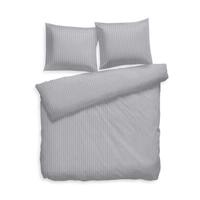 Heckett & Lane Heckett&Lane Uni Stripe Dekbedovertrek Glacier grey - thumbnail