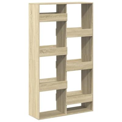 Boekenkast 100x33x175 cm bewerkt hout sonoma eikenkleurig