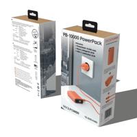 RealPower PB-10000 Power Pack Powerbank 10000 mAh Li-ion USB, USB-C Oranje - thumbnail