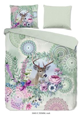 HIP Dekbedovertrek "mandala's en een hert" - Multi - (140x200/220 cm) - Katoen Flanel