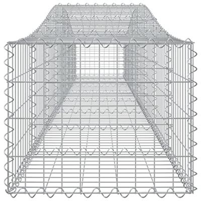 Schanskorf gewelfd 400x50x40/60 cm gegalvaniseerd ijzer Schanskorf gewelfd 400x50x40/60 cm gegalvaniseerd ijzer