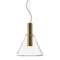 Bomma Phenomena Hanglamp - Cone - Helder - geborsteld goud - thumbnail