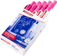 Krijtstift edding 4095 rond 2-3mm neon roze | 10 stuks - thumbnail