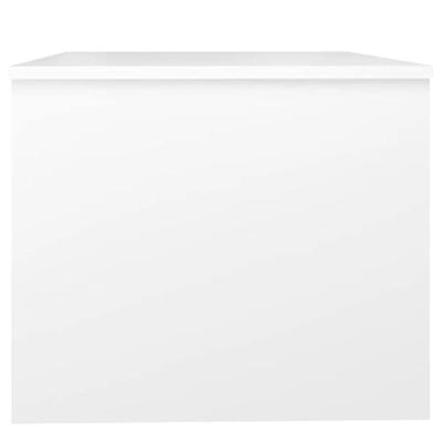 Salontafel 80x50x42,5 cm bewerkt hout wit Salontafel 80x50x42,5 cm bewerkt hout wit