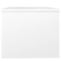 Salontafel 80x50x42,5 cm bewerkt hout wit - thumbnail
