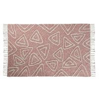 Tapijt DKD Home Decor Roze Terra cotta Wit Franjes Stads (120 x 180 x 1 cm) - thumbnail
