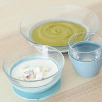 BEABA glazen lunchbox blauw - thumbnail