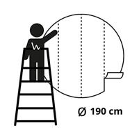 WallArt behangcirkel hong kong the old days 190 cm - thumbnail