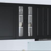 Keukenkast Kalmar Zwart 60 x 31 x 100 cm Bewerkt hout - thumbnail