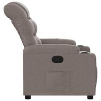 Fauteuil verstelbaar stof taupe - thumbnail