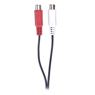 LINDY 35674 Cinch Audio Verlengkabel [2x Cinch-stekker - 2x Cinch-koppeling] 10.00 m Zwart