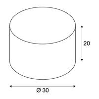 SLV Fenda 155582 Lampenkap Wit - thumbnail
