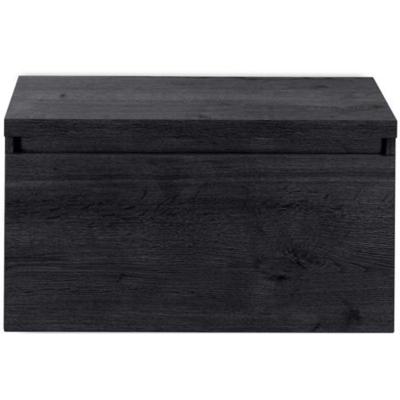 Frozen Badmeubelset 80 cm - Greeplijst in Kleur - Inclusief Wastafelbovenblad Black Oak