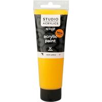 Creall Studio Acrylverf, semi-dekkend, warm yellow (07), 120 ml/ 1 fles - thumbnail