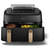 Philips NA552/00 Dual Basket Airfryer Zwart - thumbnail