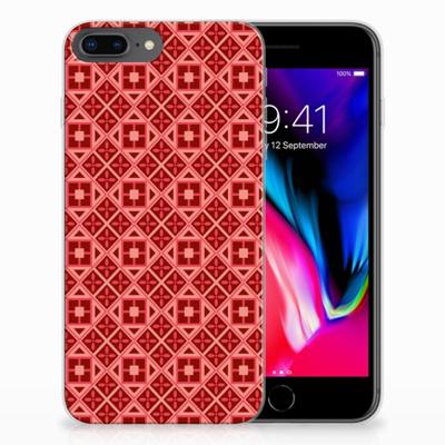 Apple iPhone 7 Plus | 8 Plus | TPU bumper | Batik Rood