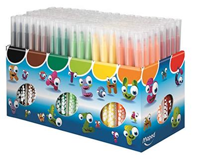Maped Viltstift Color&apos;Peps 144 stiften in een kartonnen doos (classpack)