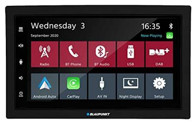 Blaupunkt Rotterdam 600 DAB Autoradio enkel DIN Apple CarPlay, Android Auto, Geïntegreerd navigatiesysteem, Incl. afstandsbediening, Incl. DAB-antenne,