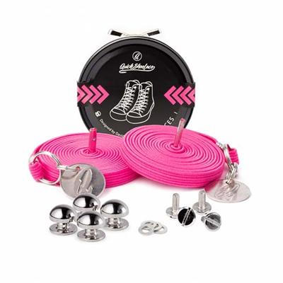 Quickshoelaces Neon collectie 120 cm lang neon roze Quickshoelaces Neon collectie 120 cm lang neon roze