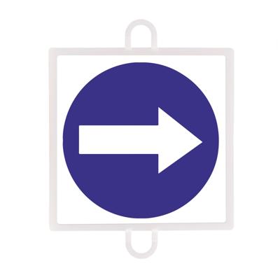 TRAFFIC MANDATORY SIGN PANEL No. 2 (RIGHT-LEFT DIRECTION)