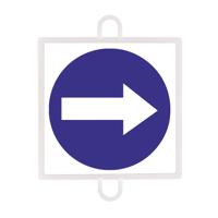 TRAFFIC MANDATORY SIGN PANEL No. 2 (RIGHT-LEFT DIRECTION) - thumbnail