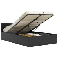 Bedframe hydraulisch kunstleer zwart 140x200 cm - thumbnail