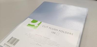 Q-CONNECT L-map, gekorreld, 120 micron, pak van 100 stuks