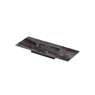 INK Post Wastafel keramische slab envelop bak midden met 1 kraangat 120x45x1 Venice brown glossy INK Post Wastafel keramische slab envelop bak midden met 1 kraangat 120x45x1 Venice brown glossy