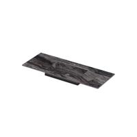 INK Post Wastafel keramische slab envelop bak midden met 1 kraangat 120x45x1 Venice brown glossy - thumbnail